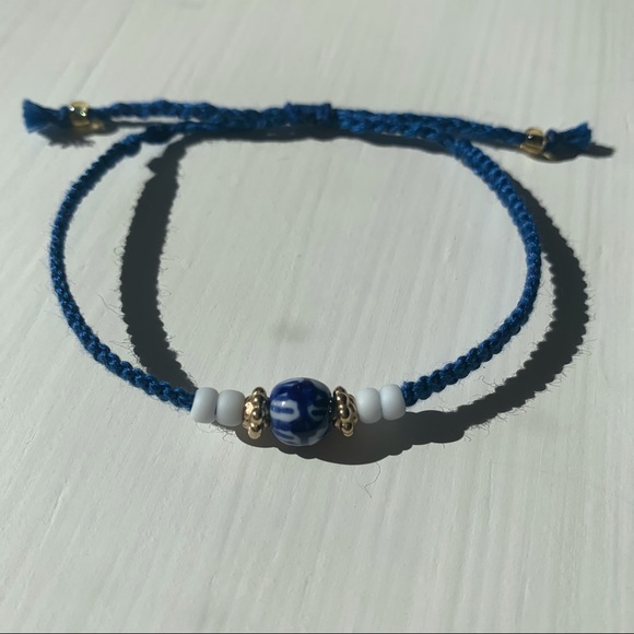 Handmade Beaded Macrame Friendship Bracelet - Picture 4 of 12